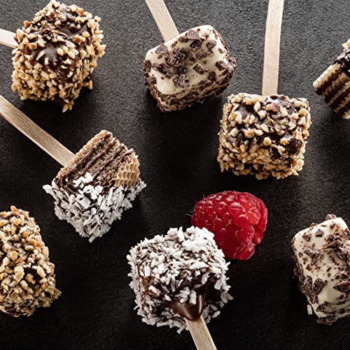 Image of Loacker Quadratini Raspberry Yogurt Wafer Cookies LARGE - Premium Crispy Bite Size Wafers - 30% Less Sugar - LARGE Pack of 6