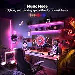Lepro LED Strip Lights, 65.6ft Music Sync LED Lights Strip with Remote, RGB Color Changing Light Strip for Bedroom, Living Room, Kitchen and More, 32.8ft*2