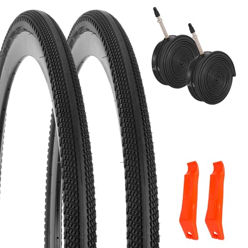 2-Pack 700x38c Bike Tire Tube 700c Road Bike Tires & Tubes (UK) (700x38c)