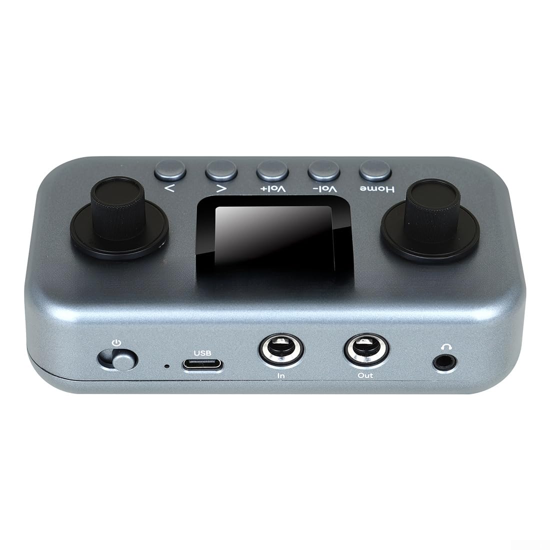 Pedal de efectos de guitarra eléctrica con 7 efectos, ecualizador y reducción de ruido, diseño compacto ABS para músicos, color gris