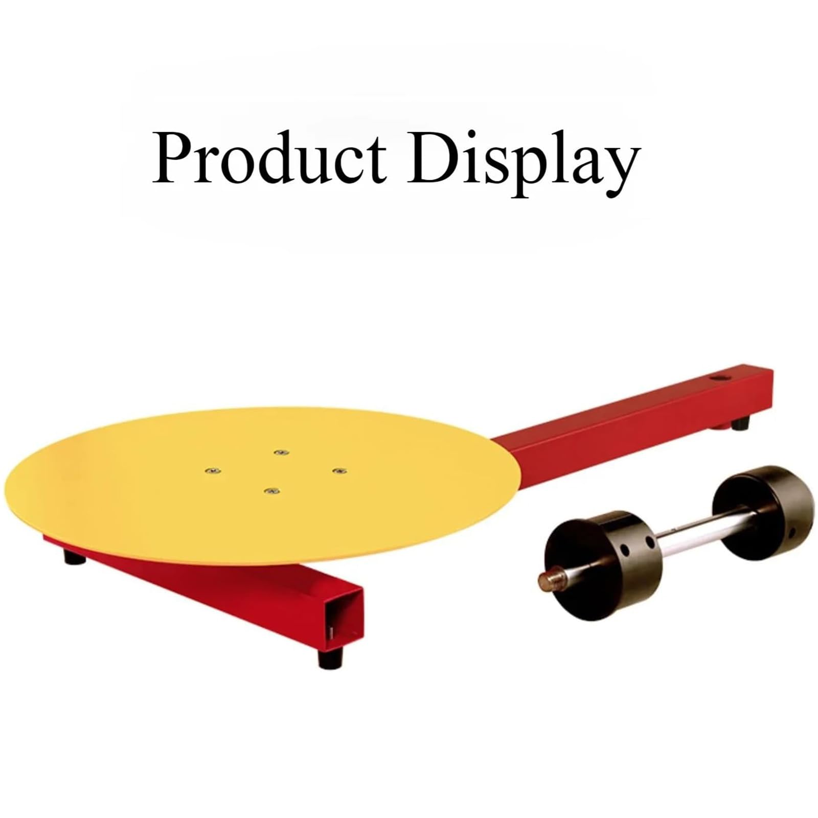 Banco Manual para Envoltura con Film Estirable, Máquina Envolvedora de Palés con Plataforma Giratoria de 30cm - Mesa Resistente para Cajas & Soporte Dispensador de Film para Logística y Almacén