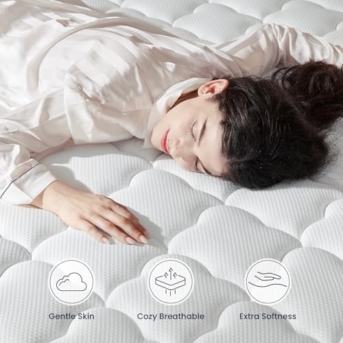 Resspry Queen Mattress, 12 Inch Gel Memory Foam Sprung Hybrid Mattress by Resspry - Used condition - Image 3