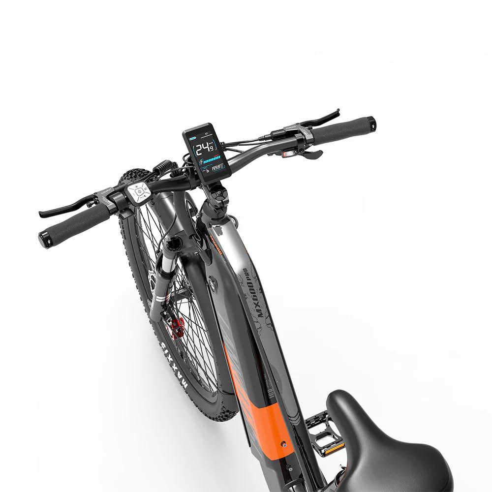 LANKELEISI MX600 Pro E-Bike Herren 27.5 Zoll Elektrofahrräder Ebike mit 960Wh 48V Akku, Reichweite bis zu 150KM, 7-Gang E-Mountainbike für Urban, Trail & Kies