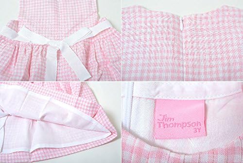 Jim Thompson ジム トンプソン ワンピース ピンク&times;ホワイト チェック ベビー KIDS キッズ 子供服 お出かけ 発表