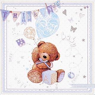 Simon Elvin 6 Thank You For The Baby Gift Cards & Envelopes 5" X 5" - Boy