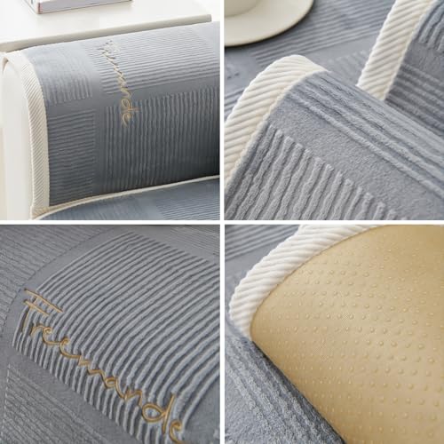 IMSGVIFO Couch Überzug, Sofa Überzug 1/2/3/4 Sitzer L Form Sofa Cover, Ecksofa, 2023 Neue Universelle rutschfeste Sofa Überwurf, Solide Dicke Strukturierte Sofaschoner für Wohnzimmer