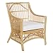 OSP Home Furnishings Maui Rattan Arm Chair, Natural