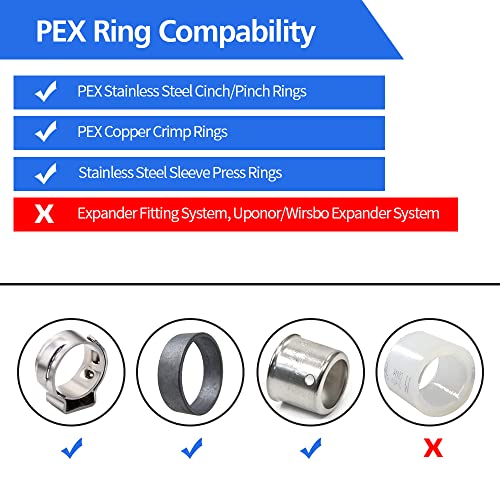 30pcs 1/2" Poly PPSU Barb Crimp PEX Fitting Combo, No Lead by PXZBLG - Used condition - Image 6