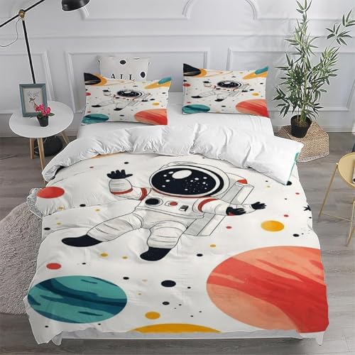 Juego de Ropa de Cama Astronauta en el Espacio