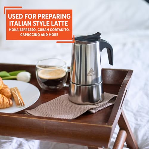 IMUSA-USA-B120-22061M-Stainless-Steel-Stovetop-Espresso-Coffeemaker-4-Cup-Silver IMUSA USA B120 22061M Stainless Steel Stovetop Espresso Coffeemaker 4 Cup Silver