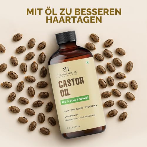 Botanic Hearth 100% Reines Kaltgepresstes Rizinusöl 60 ml – Ansicht 5