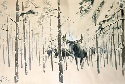 Affiches et gravures de Julian Falat tableau sur toile premium salon 60x90cm