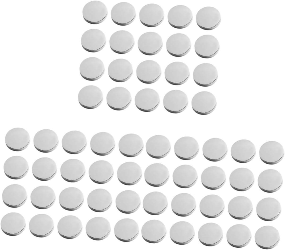 VILLCASEVILLCASE 90 Pcs Womens Denim Jackets Shirt Metal Button Flat Buttons Womens Suiting Coat Silver Reiss Buttons Hand Decor Large Blazer Fashion Sewing Buttons Men and Women Pants Suit Button