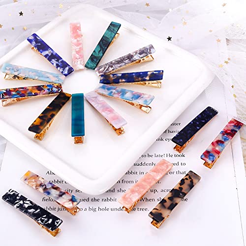 Donleeving 18 Pcs Acrylic Resin Hair Clip thumb #6