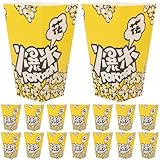 Amosfun ポップコーン容器 ポップコーンカップ ボックス 紙製 使い捨て 業務用 耐油 折りたたみ お菓子 スナック入れる容器 100個セット 可愛い おしゃれ パーティー食器 バレンタインデー 結婚式 誕生日 卒業式