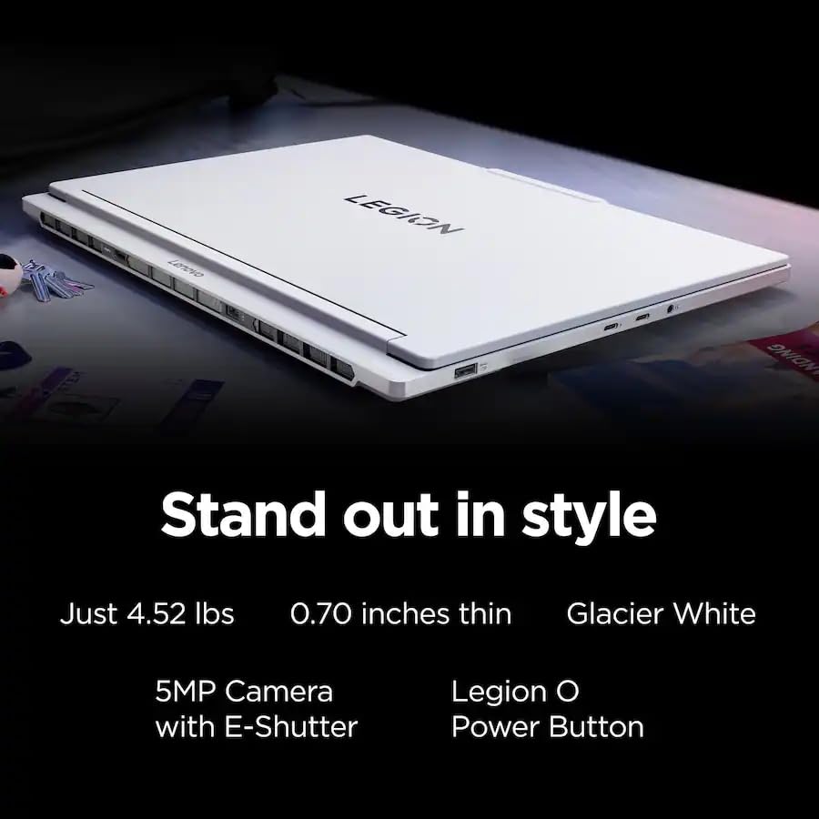 Image of Lenovo Legion 7i Gen 10 Gaming Laptop, 16 inch 240Hz 2.5K WQXGA OLED, Intel Ultra 9 275HX(Up to 5.4GHz), NVIDIA RTX 5070, Legion Coldfront, WiFi 7, RGB Backlit KB, Windows 11 Pro, 32GB DDR5 RAM + 2TB SSD
