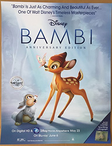 バンビ　USオリジナル映画ポスター Amazon｜バンビ 映画ポスター 片面オリジナル ミニ 22x28