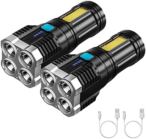100000 Lumens Lampe Torche LED Ultra Puissante,5 Modes Zoom Lampe de