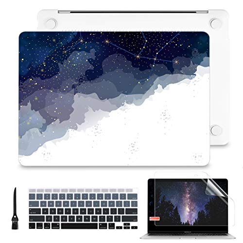 Batianda for MacBook Air 13 Inch Case 2020 2019 2018 Release A2337 M1 A1932 A2179, Hard Shell with Keyboard Cover Only Compatible for MacBook Air 13 Retina Dispaly&Touch ID, Blue Starry Sky Batianda for MacBook Air 13 Inch Case 2020 2019 2018 Release A2337 M1 A1932 A2179, Hard Shell with Keyboard Cover Only Compatible for MacBook Air 13 Retina Dispaly&Touch ID, Blue Starry Sky