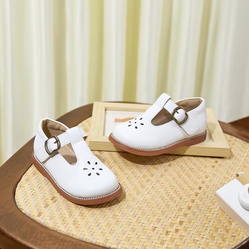 Image of Flaryzone Toddler Little Girl Mary Jane School Uniform Oxfords Flat Dress Shoes