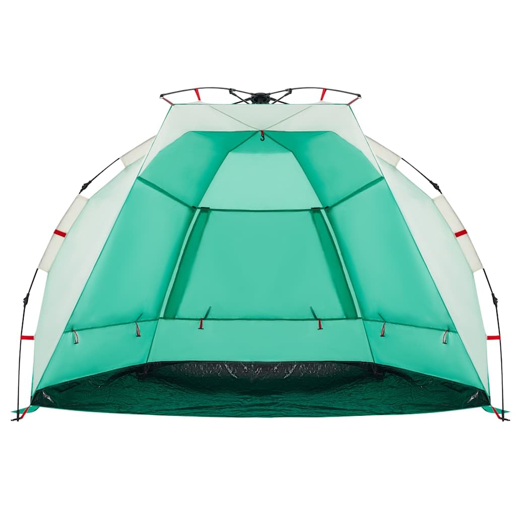 Namiot plażowy dla 2 osób, morska zieleń, Quick Release, namiot plażowy typu pop-up, wodoszczelny, poliester 190T z powłoką PU, przenośny namiot kempingowy dla dzieci, 200 x 128 x 146 cm