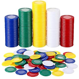 Skylety, 1000 jetons de poker en plastique, 5 couleurs