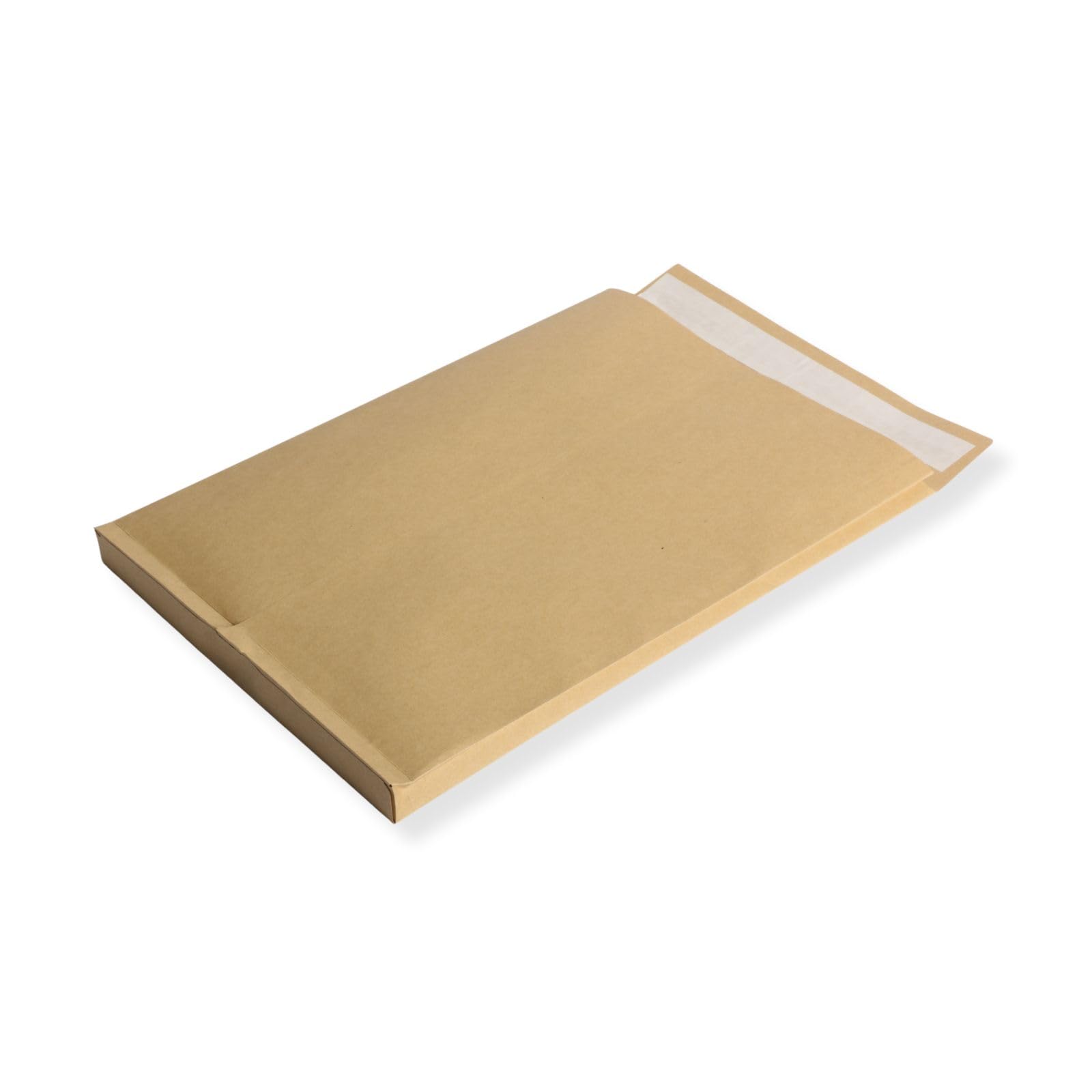 500 St. DIN C4 Faltenversandtaschen mit Fenster braun Stehboden und 20 mm Falte 130 gr. Kuvert 229x324x20 mm Haftklebend Briefumschläge HK Briefhüllen