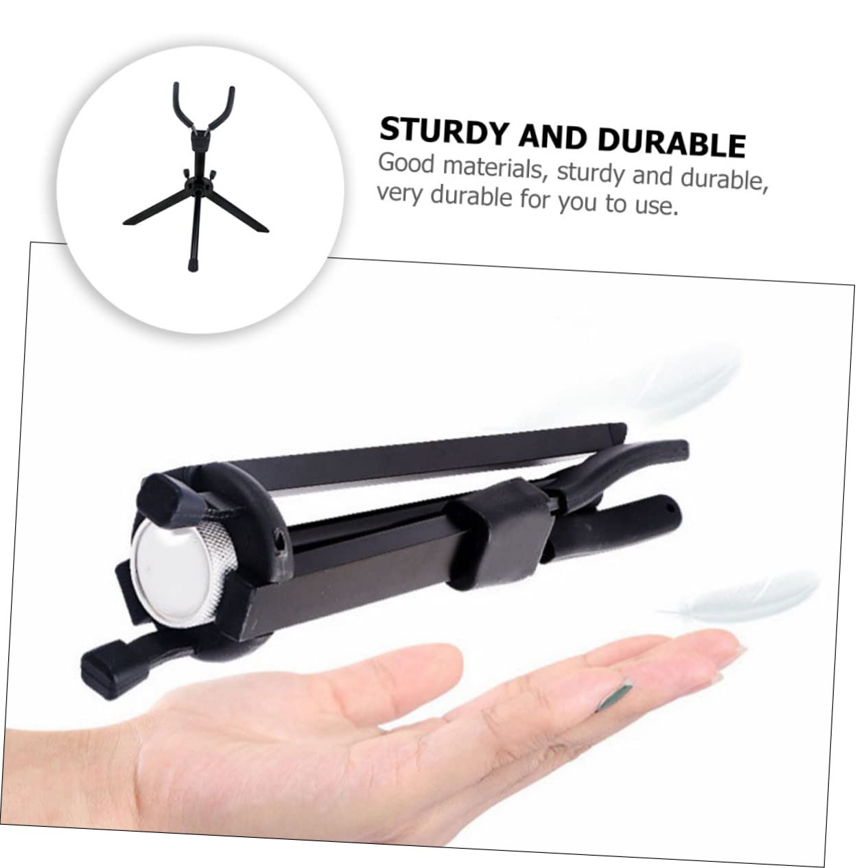 Mikinona Supporto Per Sassofono e Portatile Rack Per Sassofono Pratico Per Casa e Negozio Supporto Resistente e Compatto Per Strumenti Musicali