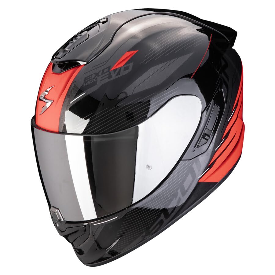 EXO 1400 EVO 2 AIR LUMA L finition premium mat noir et rouge