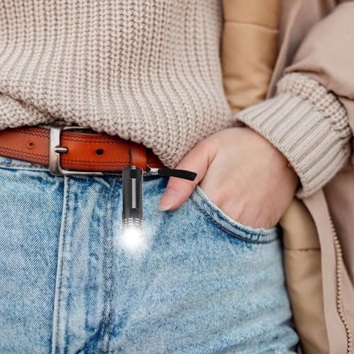 Behogan 12 Stück Mini LED Taschenlampe, Aluminium Taschenlampe Kinder mit 9 LED, Kindertaschenlampe mit Schlüsselband, Taschenlampen für Camping, Wandern, Klettern, Kindergeburtstag Gastgeschenke