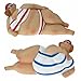 Produktbild Big & beautiful Paar Fat Strand Lady liegend Schwimmer  Badezimmer Ornaments  Humorvolle Badenden Paar Figuren  13 cm