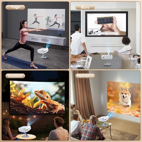 Eroshoo Beamer Halterung Ultrakompakt 180° Drehbar Faltbare Beamer Wandhalterung mit 1/4 Zoll Universalschraube Mini Beamer Ständer für Heimkino, Spielzimmer und Büro