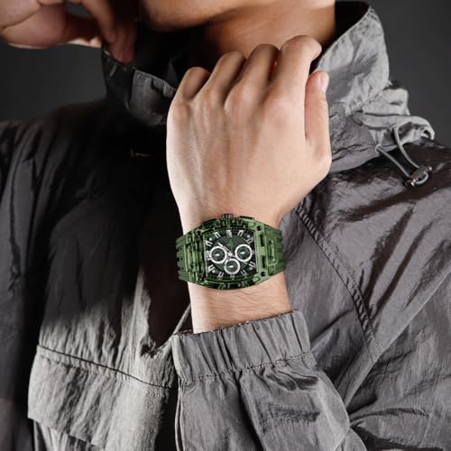 Image of Carlington Nitro Analog Chronograph Men's Polyurethane Strap Wrist Watch | Quartz Movement | Water & Shock Resistant Watch for Men | Casual & Formal Wear - CT 7105