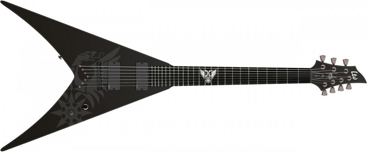 ESP LTD HEX-7 Nergal "V" 7-String Electric Guitar