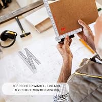 Gliedermaßstab, 6 Stück Zollstock 1M aus Kunststoff mit 10 Glieder Meterstab Geschenk für Alle Heimwerker, Haus, Hobby & Werkstatt, Metrisch und Weiß – Ansicht 2