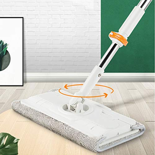 Balai plat avec triple gripper et manche rétractable libre