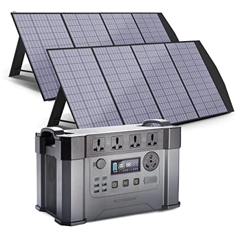 ALLPOWERS MPPT Solar Generator S2000 Pro, 2400W 1500wh Portable Power Station with 2* 200W Folable Solar Panels Included, Solar Mobile Battery Pack for Outdoor RV Camping Home Emergency Travel Cover