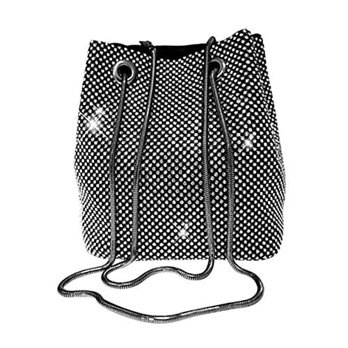 Sacoche bandoulière femme étincelante en dacron robuste avec reflets pailletés