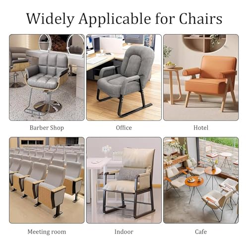 Housse de dossier de chaise de coiffure carrée transparente x8