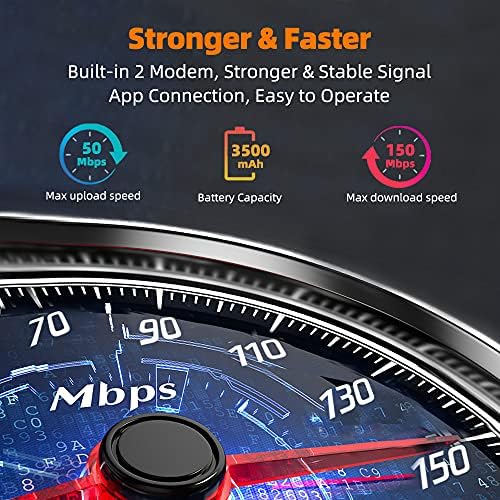 GlocalMe DuoTurbo 4G LTE Portable WiFi Mobile Hotspot for Travel, with US 8GB & Global 1GB Data, No SIM Card Needed, Unlock Router Device for Home in 140+ Countries,Smart Local Network Auto-Selection
