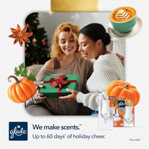 Glade PlugIns Starter Kit, Air Freshener, Golden Pumpkin & Spice, 1.34 fl oz, 1 Warmer + 2 Refills - image 5