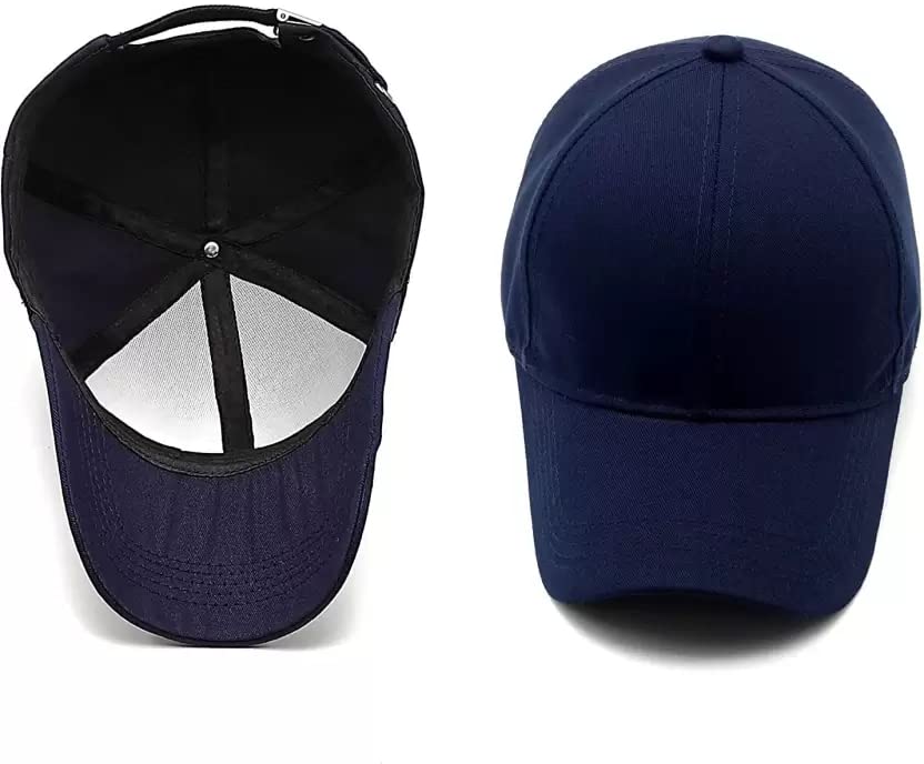 Image of SELLORIA Acrylic Brand A Combo Pack Of 2 Stylish Sport Inspire + Baseball.Cap For Men Baseball Caps Plain Adjustable Mens And Womens Casual Formal Cap (Pack Of 2)