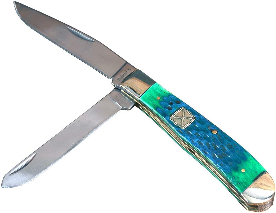 Brand Green Bone Two Blade Folding Knife, (XK1001)