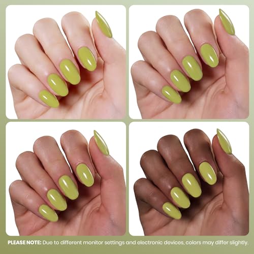 Image of Beetles Green Gel Polish - Pistachio Latte 15ML /0.51Fl Oz, Lime Green Gel Nail Polish, Color-Matched Bottle, Soak-Off UV LED, Long-Lasting Holiday & Fall Nails Art for DIY Beginners & Salon Pros