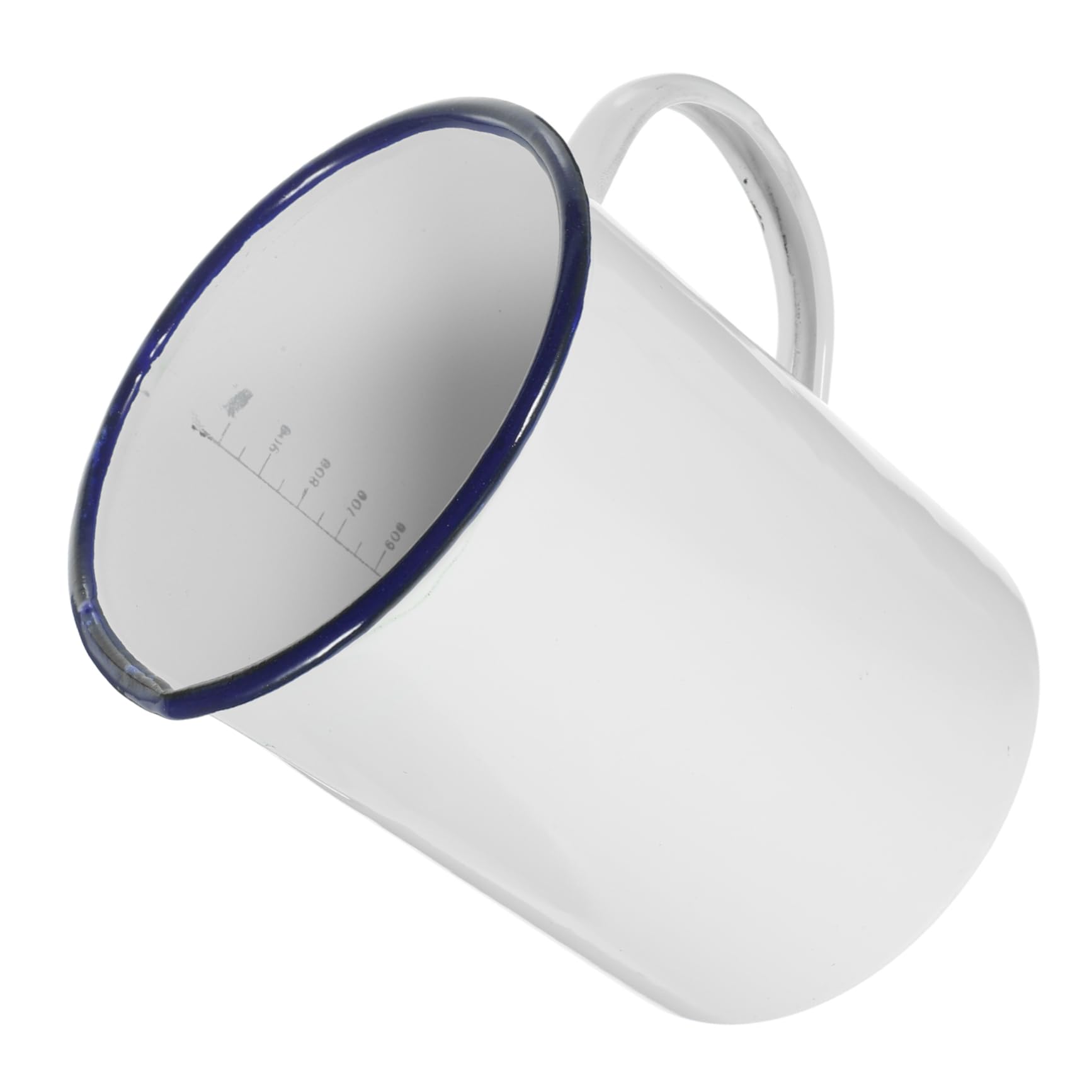 Alipis 4 Stück Emaille-Messbecher Emaille-Topf faltbare Wasserflasche Outdoor-Camping-Becher Tassenreise emaille tassen kaffeekännchen coffee pot wassernapf Tasse Becher Becherbecher Weiß