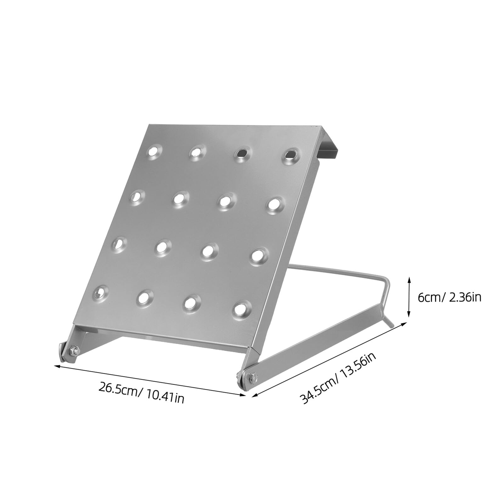 Plataforma Escalera Anslizante Hierro Plegable para Mantenimiento y Bricolaje Soporte o para Herientas Accesorio Exteble para Escaleras Domésticas
