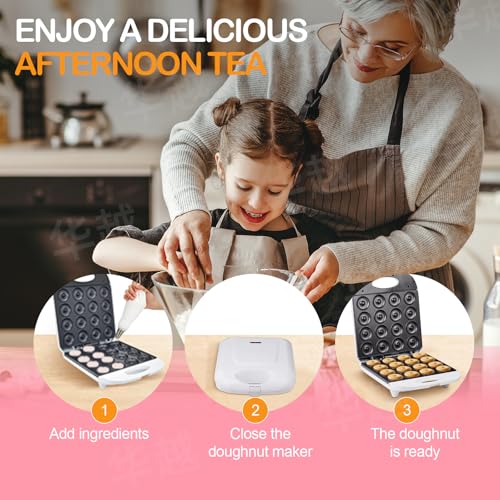 Nvsio 16 HOLE DONUT MACHINE Mini Donut Maker, Mini Pancakes Maker Machine thumb #5