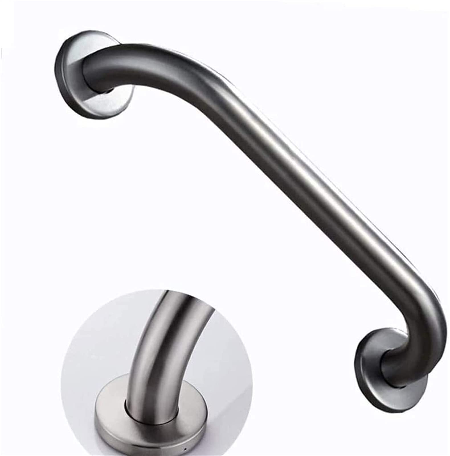 Barra de apoyo de seguridad, Barras de apoyo de ducha de Acero inoxidable, pasamanos de baño, Barra de apoyo de pasamanos de seguridad, manija de asistencia negra/40 cm ()