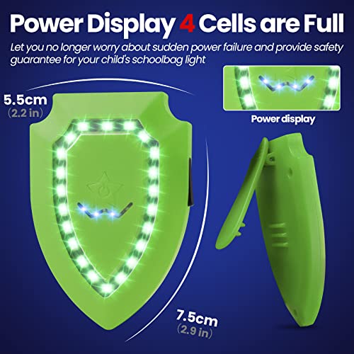 ZLCBBD Blinklicht Schulranzen USB Aufladbar Kinder LED Sicherheitslicht Anhänger für Wandern Laufen Joggen Haustier Rucksack leuchtanhänger