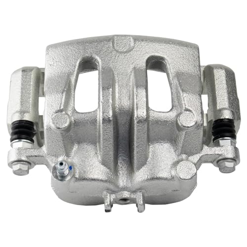 Image of TRQ Front Left Brake Caliper w /Bracket Drivers Side
